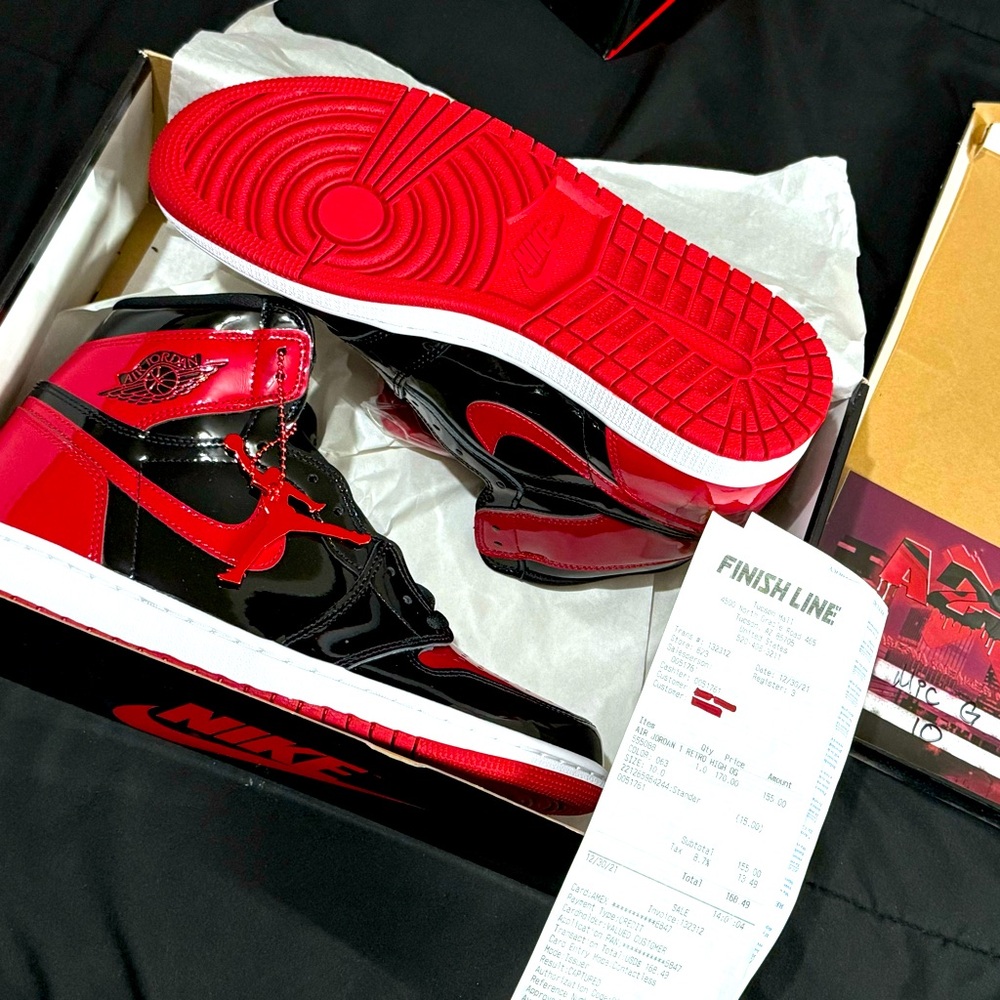 Jordan 1 Patent Bred Size 10 $190